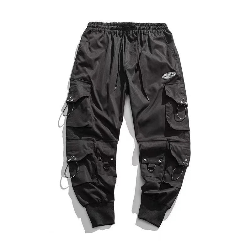 American Street Hip-hop Casual Loose Multi-pocket Work Pants Men Y2K Retro Harajuku Fashion Versatile Oversized Trousers Women