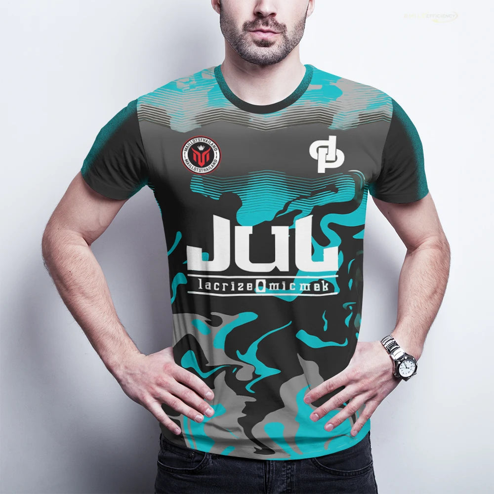 New Summer Maillot JUL Jersey Tchikita Youth Breathable Quick Dry Training Football T-shirt Men and Women Fashion Sports Tees