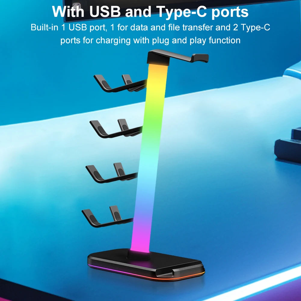 3 in 1 Headphone and Controller Stand Earphone Stand Gaming Controller Headset Holder for Switch/Headphones/Controller Storage