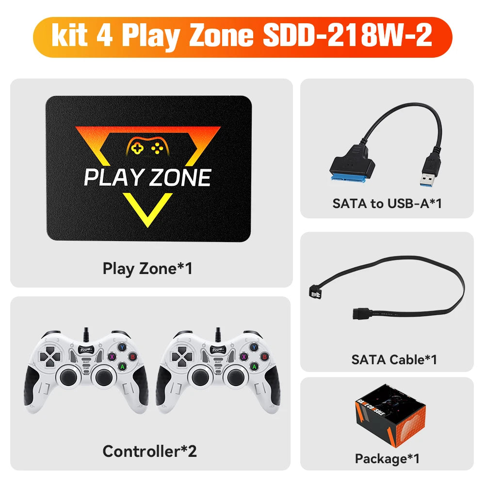 1TB Portable Gaming SSD 3 System in 1 Game Console 80+ Emulators for PS5/PS4/XBOX/XBOX One/PS3/SWITCH with 16191 3D & Retro Game