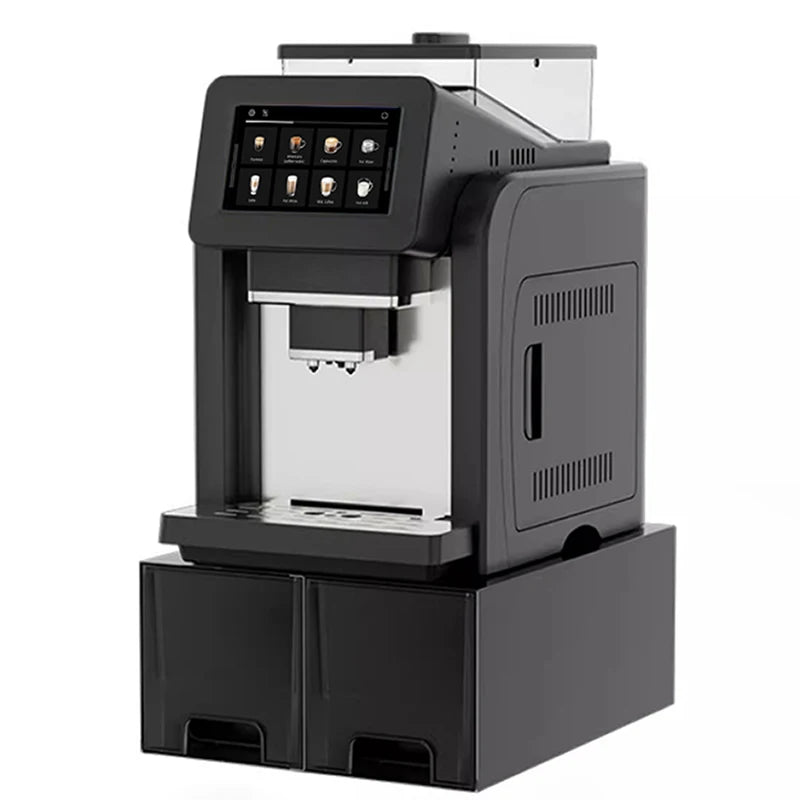 Mcilpoog WS817-Plus 7"colorful large screen Automatic Espresso Machine with Milk Frother, 21 Flavors for Home & Office