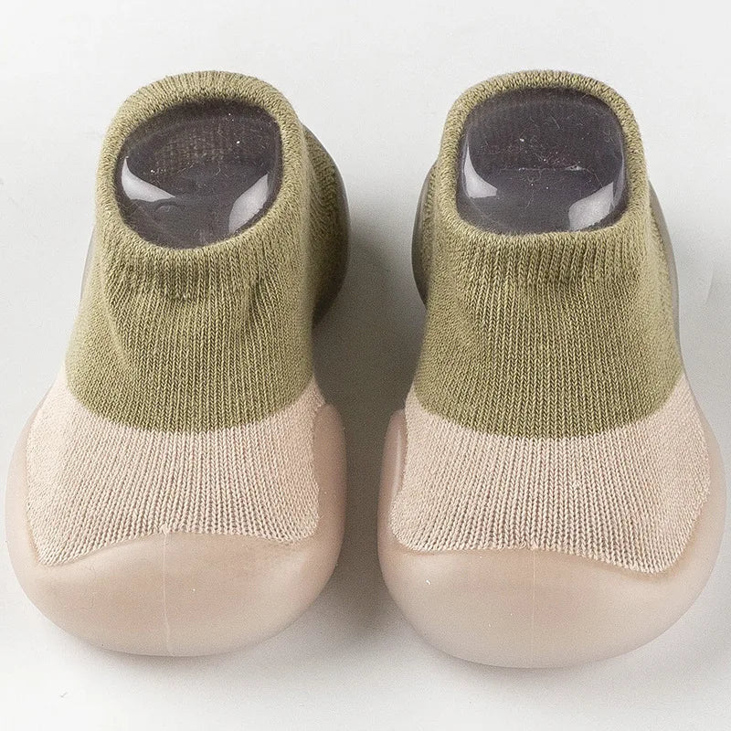 Non-slip Silicone First Walkers Floor Socks for Baby, 1 Pair Soft Sole Toddler Shoes