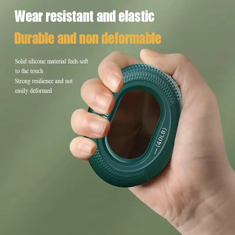 Silicone Hand Grip Strengthener 20-80LB Gripping Ring Finger Trainer Carpal Expander Muscle Finger Stretcher Relieve Wrist Pain