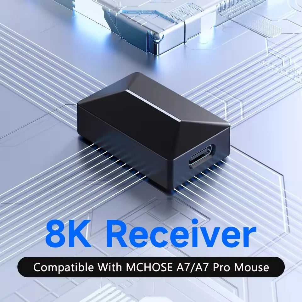 MCHOSE A7 / A7 Pro / A7 Ultra Gaming Mouse Three Mode Bluetooth Wireless E-sports Lightweight Mice PAW3395 / PAW3950 8K For PC
