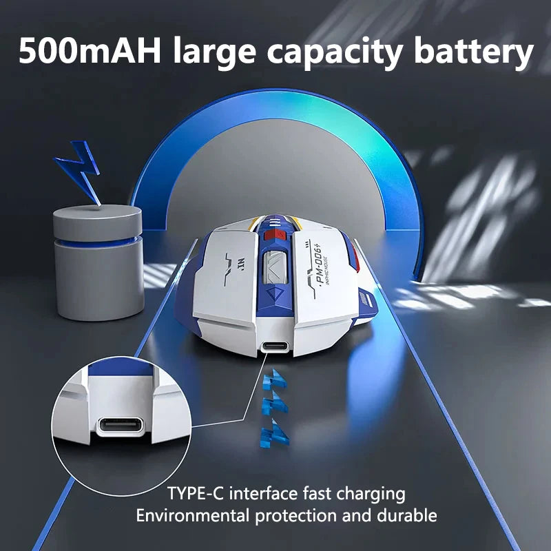 Inphic F9 Silent Wireless Mouse Rechargeable Battery Level Display For Computer PC Laptop Office Gaming Mouse