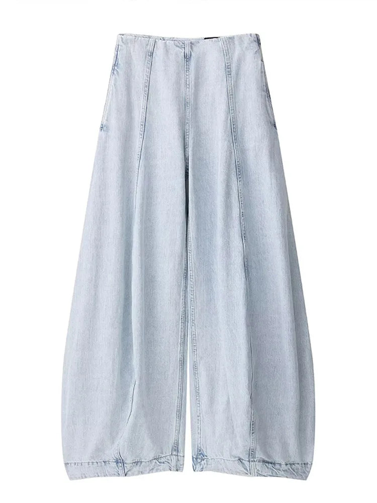 Casual Women's Patchwork Jeans Loose Solid Low Waist Pockets Zipper Denim Long Pants 2025 Autumn Lady Y2k Street Fashion Trouser