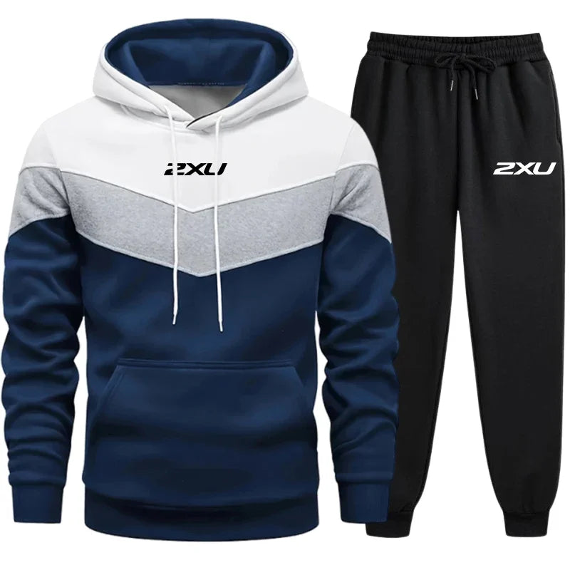2025 New Men's Casual Sportswear, Hooded Sweatshirts, Sweatpants, Urban Fashion Sportswear Sets, Men's Outdoor Clothing