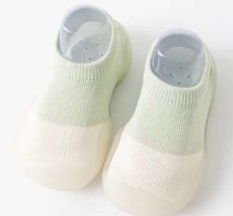 Non-slip Silicone First Walkers Floor Socks for Baby, 1 Pair Soft Sole Toddler Shoes