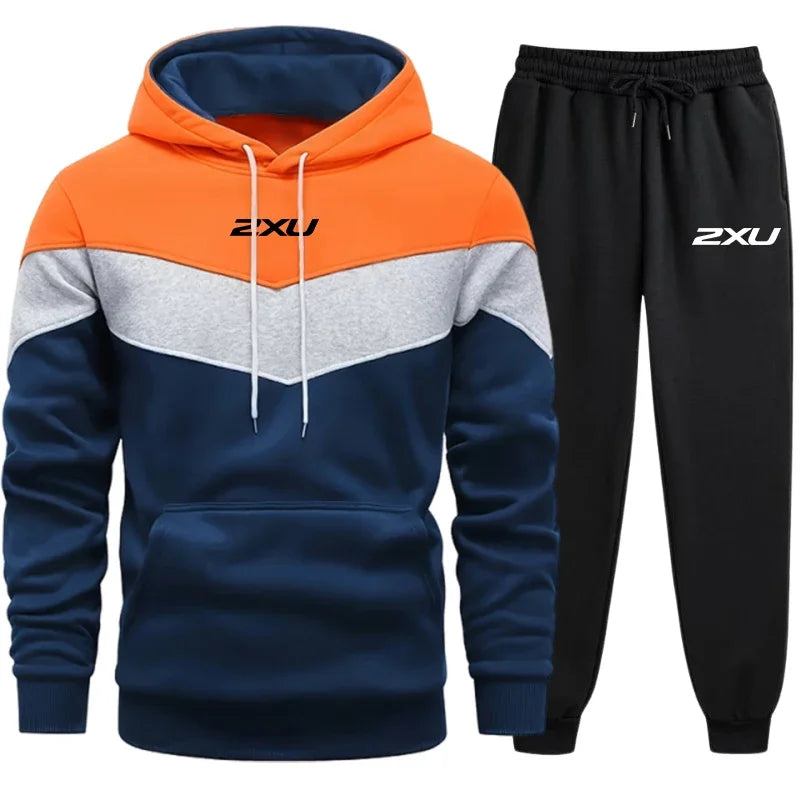 2025 New Men's Casual Sportswear, Hooded Sweatshirts, Sweatpants, Urban Fashion Sportswear Sets, Men's Outdoor Clothing
