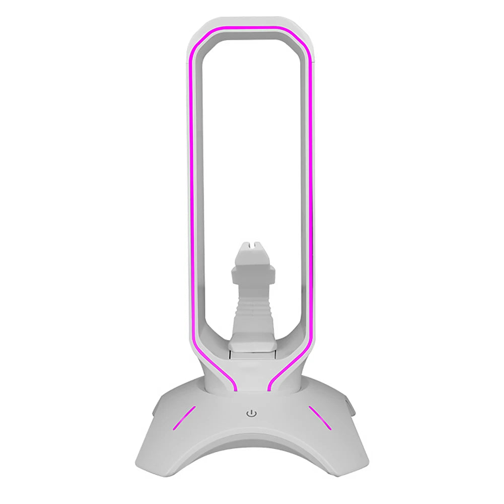 Multifunctional RGB Gaming Headphone Stand RGB Gaming Headphone Stand Computer Headset Stand Holder For Gamers Gaming Earphone