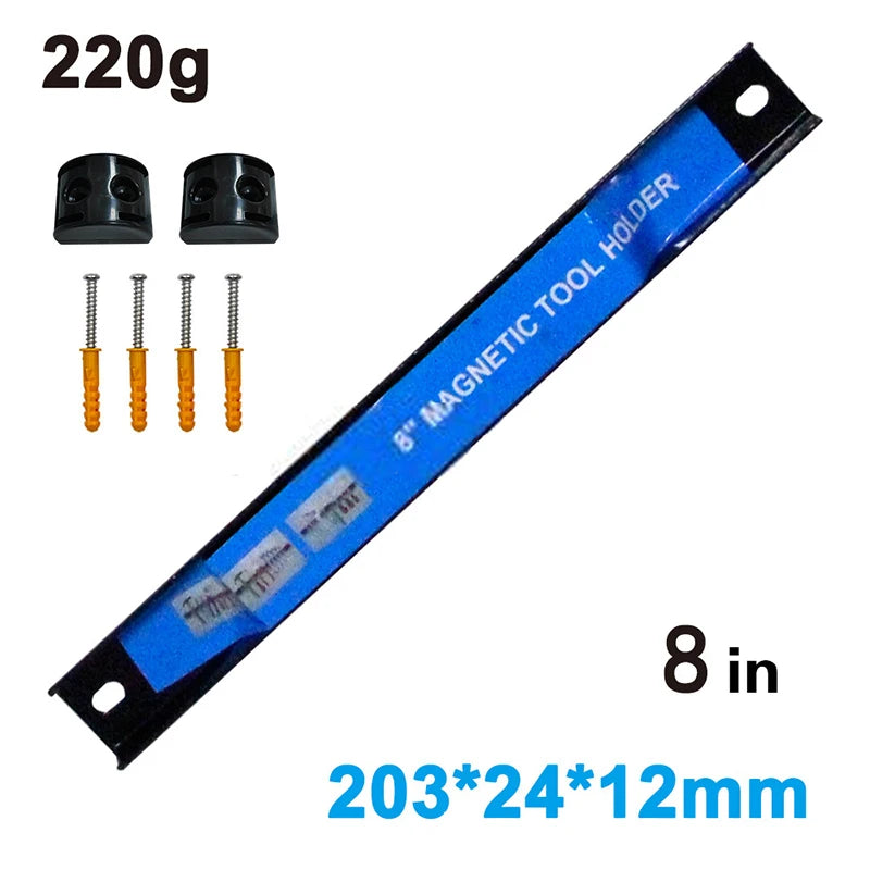 8/12/18/24inch Magnetic Tool Holder Heavy Duty Tool Bar Space Saving Metal Organizer Rack Tool For Workshop Garage Home