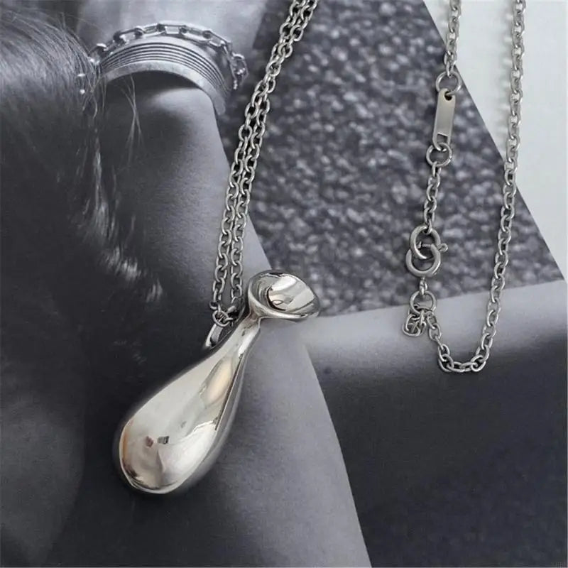 Metal Woven Bag Long Necklace Female Korean Niche Ins Personality Unique Fashion Versatile Necklace Sweater Chain for Womern