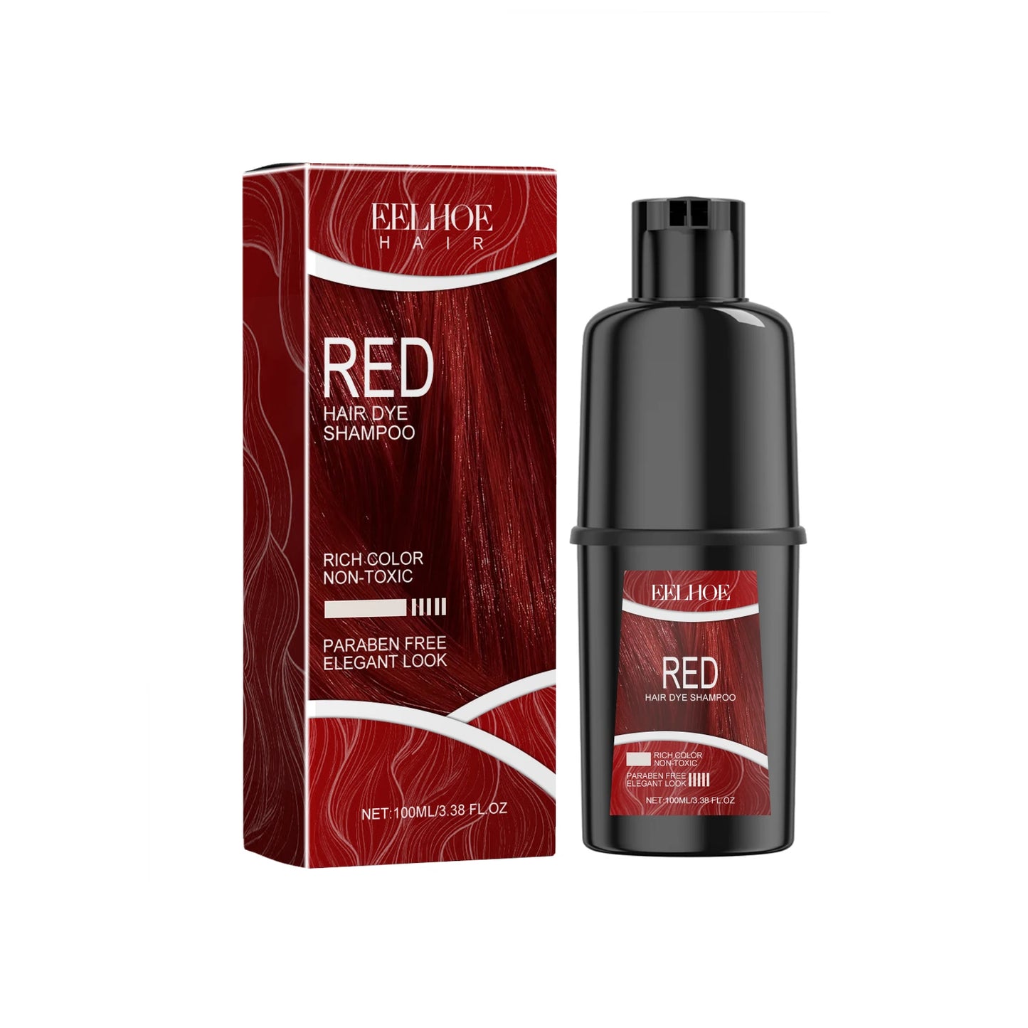Natural Hair Dye Shampoo Permanent Instant Covering Gray White Organic Herbal Essence Long Lasting Coloring Hair Shampoo 100ml