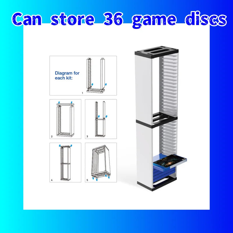 PS5 Game disc storage rack Game disc double layer storage box stand