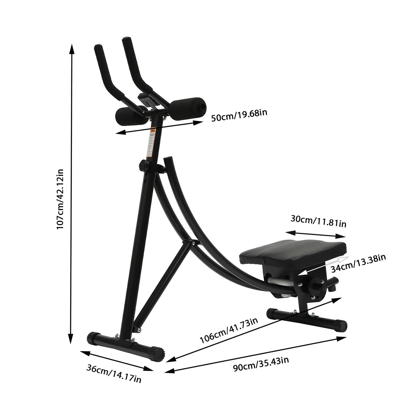 Abdominal Crunch Core Abdominal Workout Exercise Ab Trainer Machine Coaster Abdominal Core Fitness for Home&Gym
