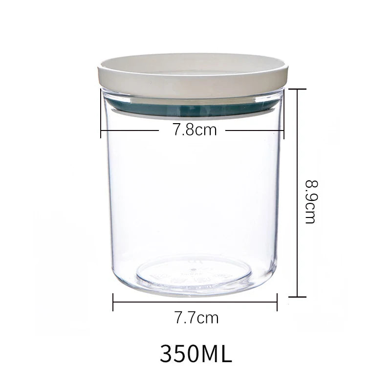 Sealed Jar Kitchen Storage Sealed Ring Bottle Food Grade Transparent Container Miscellaneous Grain Snack Storage Jar