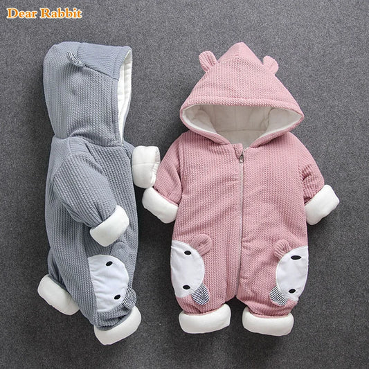 2025 New Russia Baby costume rompers Clothes cold Winter Boy Girl Garment Thicken Warm Comfortable Pure Cotton coat jacket kids
