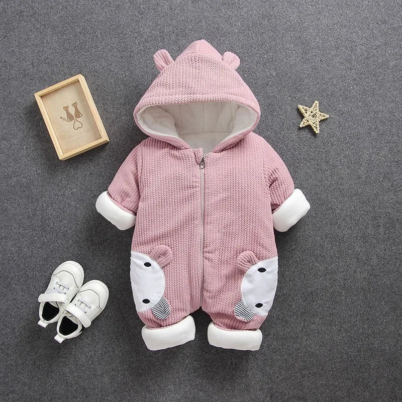 2025 New Russia Baby costume rompers Clothes cold Winter Boy Girl Garment Thicken Warm Comfortable Pure Cotton coat jacket kids