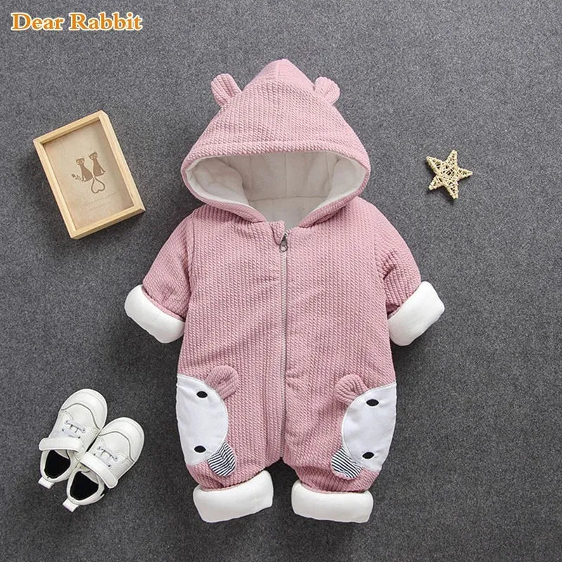 2025 New Russia Baby costume rompers Clothes cold Winter Boy Girl Garment Thicken Warm Comfortable Pure Cotton coat jacket kids