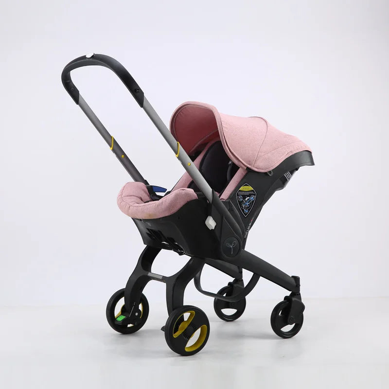 Baby Stroller 4 in 1 With Car Seat Baby Bassinet High Landscope Folding Baby Carriage Prams For Newborns Cart 3 in 1
