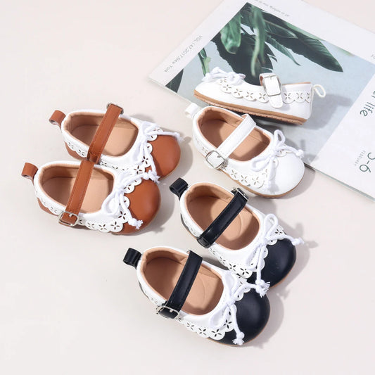 Hot Selling Spring And Autumn Baby Girls First Walking Toddler Shoes Cute Design For 0-18M Baby Girl Princess Shoes BBW7173