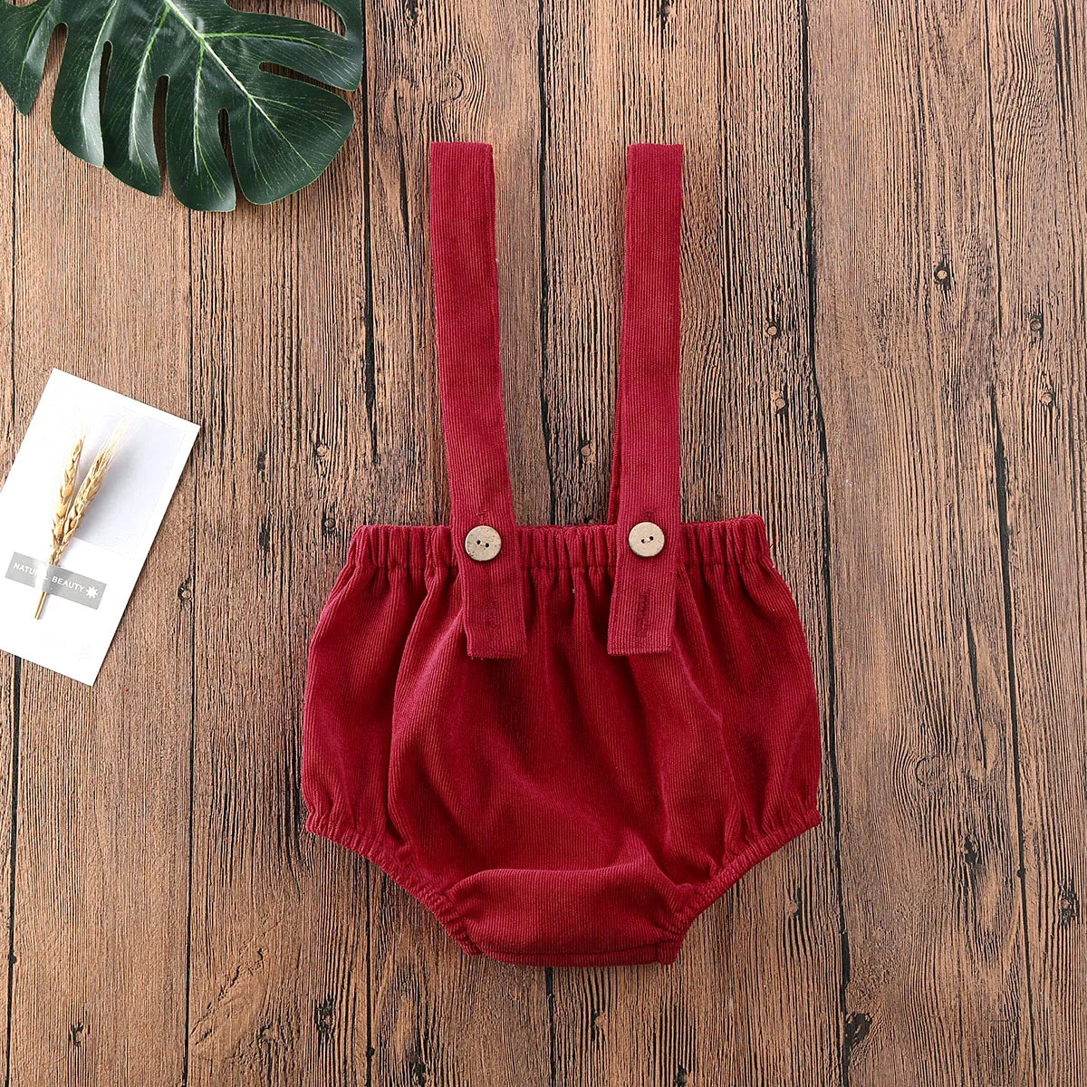 Christmas Newborn Baby Boys Shorts Girls Cute Corduroy Suspender Rompers Baby Kids Clothing Toddler Shorts Bottoms 0-24M