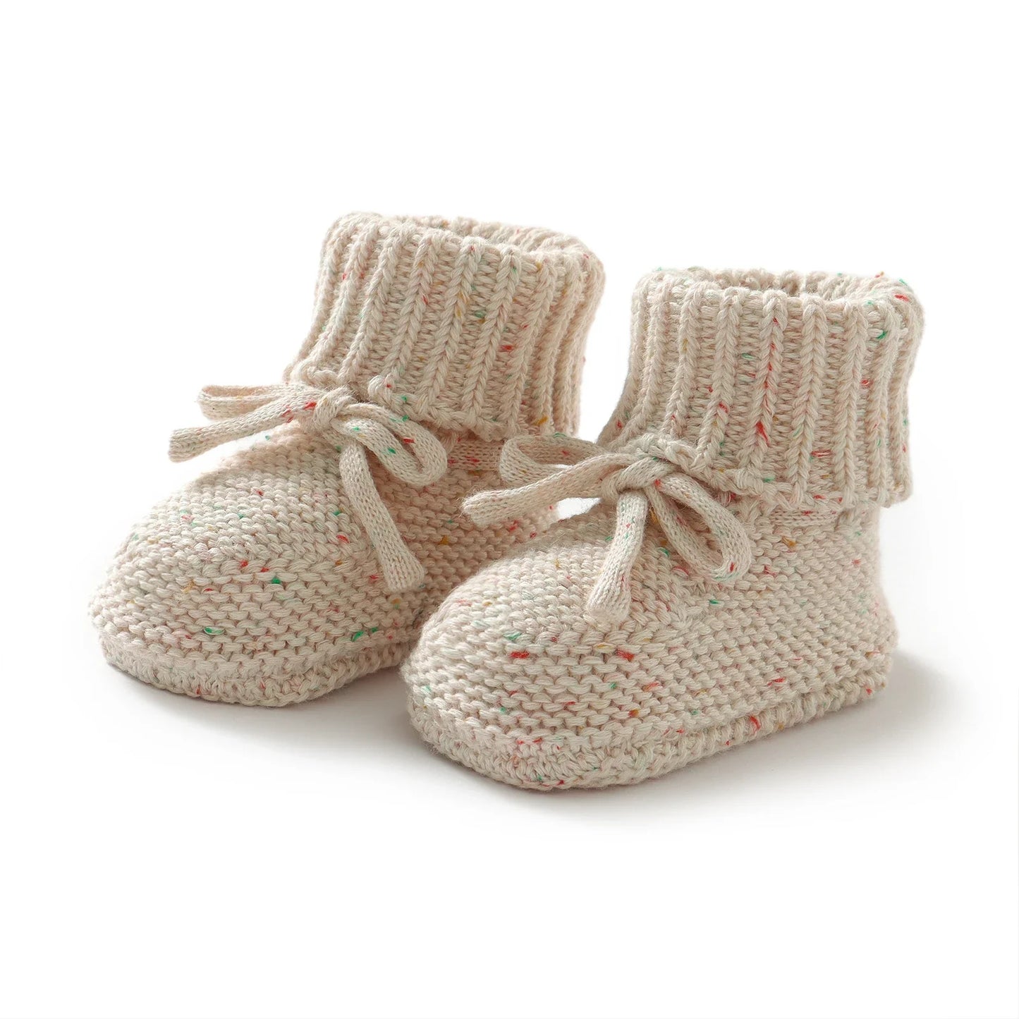 Baby Shoes Cotton Knit Newborn Girl Boy Boots Fashion Solid Infant Socks Toddler Slip-On Bed First Shoes Handmade 0-18M Footwear