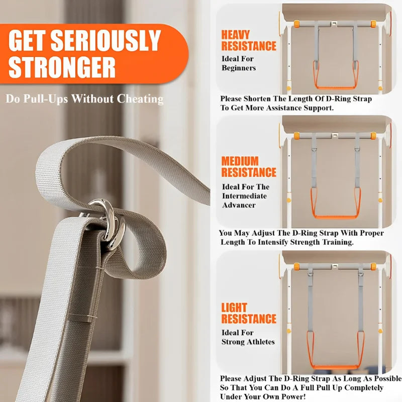 Adjustable Pull Up Assistance Bands Set For Assist Men Women Hanging Training Chin-Up Workout Body Stretching Home Fitness