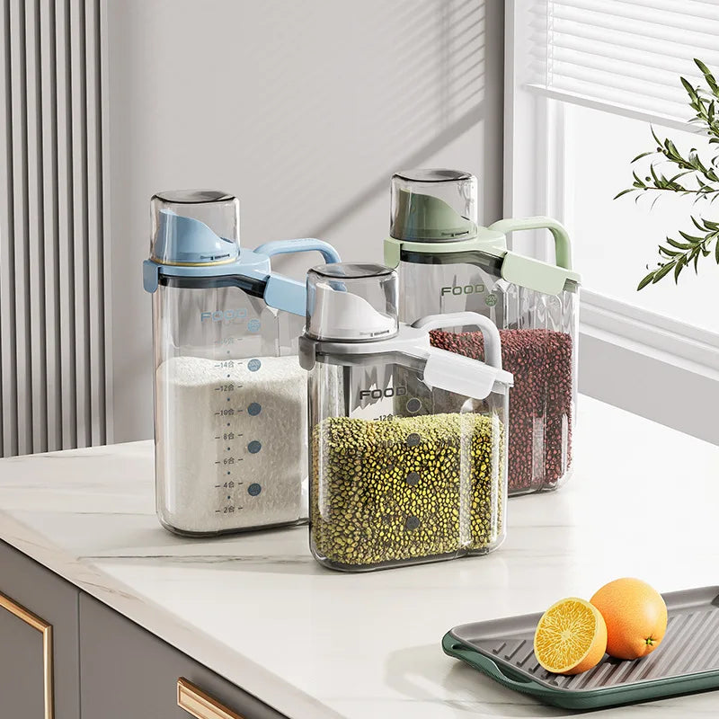 Kitchen Organizer Airtight Food Storage Containers Cereal Dispenser Cereal Container Storage Box Rice Dispenser Grain Dispenser
