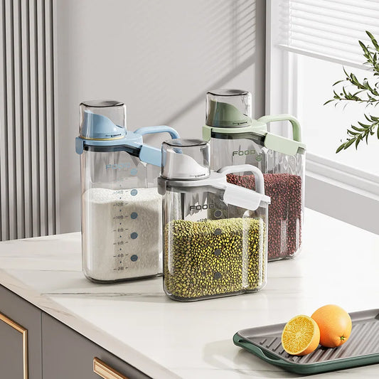 Kitchen Organizer Airtight Food Storage Containers Cereal Dispenser Cereal Container Storage Box Rice Dispenser Grain Dispenser