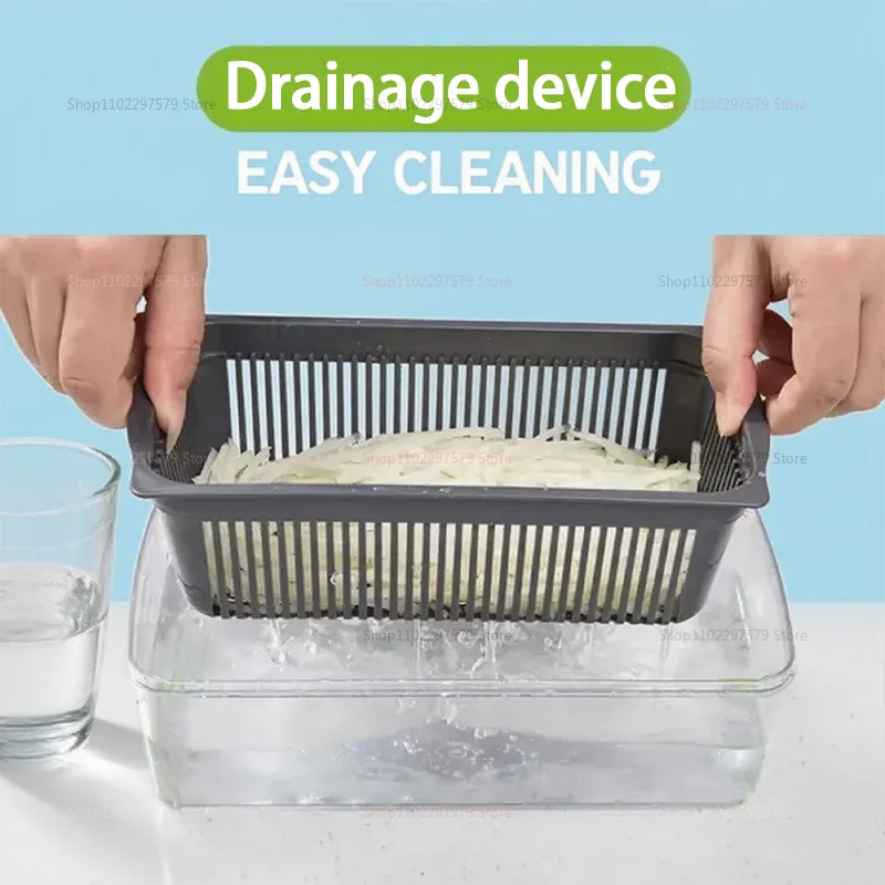 Multifunctional Vegetable Potato Slicer Grater Julienne Cutter Kitchen Gadgets Handheld Fruit Vegetable Chopper for Home Cooking