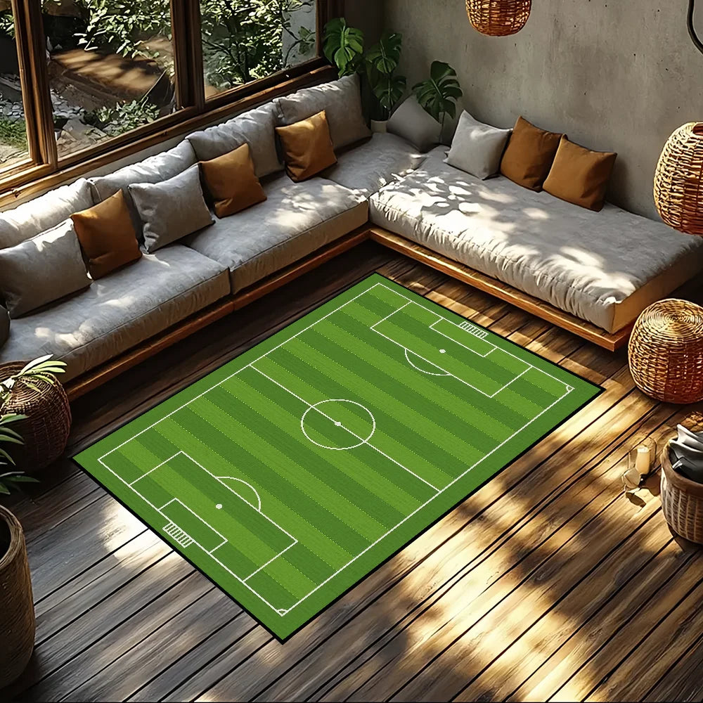 small Field carpet Rug Carpet Home Decor Cartoon Bedroom Mat Hallway Balcony Carpet Entrance Doormat Football Decoration