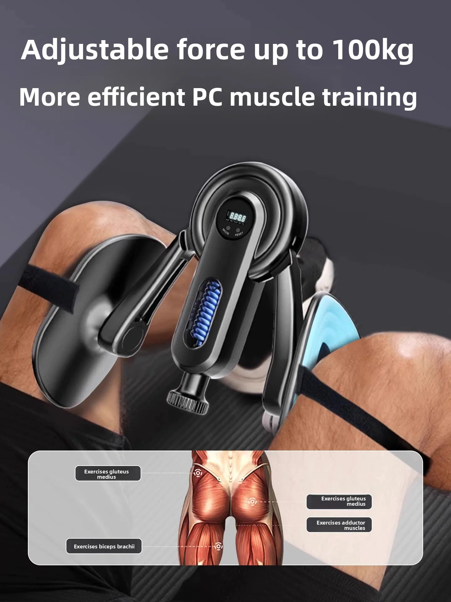 Men's Kegel Trainer Leg Exerciser Fitn Equipment Anus Lifting Full Leg Muscle Training Device Spring Resistance
