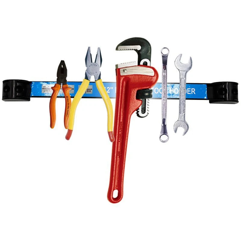 8/12/18/24inch Magnetic Tool Holder Heavy Duty Tool Bar Space Saving Metal Organizer Rack Tool For Workshop Garage Home