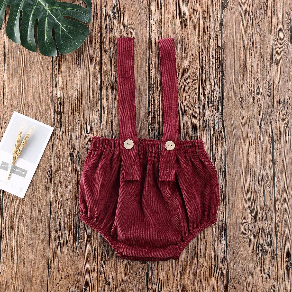 Christmas Newborn Baby Boys Shorts Girls Cute Corduroy Suspender Rompers Baby Kids Clothing Toddler Shorts Bottoms 0-24M