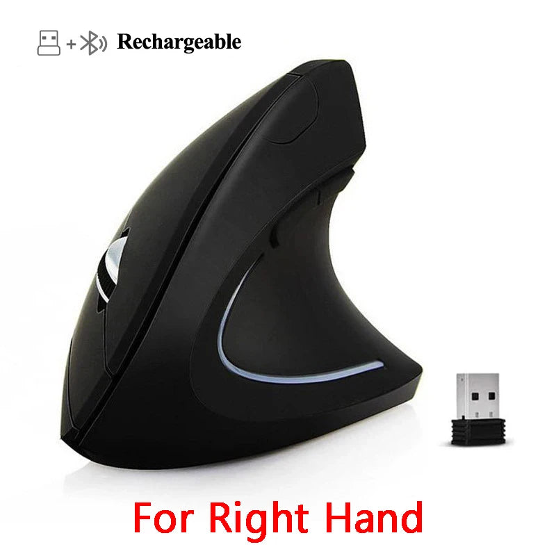 Vertical Wireless USB Mouse Ergonomic Rechargeable Portable PC Gamer For Computer Laptop Notebook Mause Gaming Accessories Mous