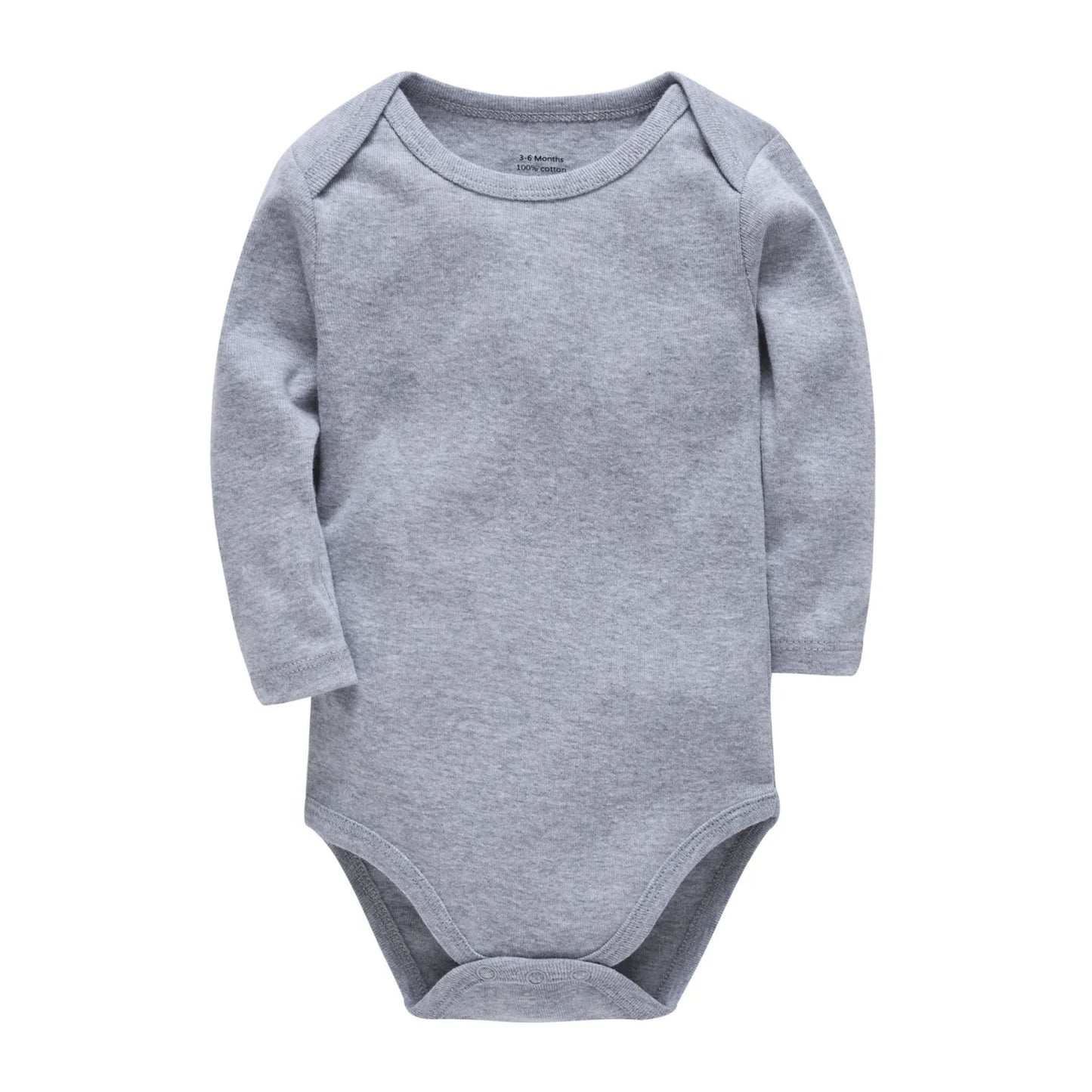 KAVKAS Baby Clothing Kids Romper Blank Black Bodysuit Cotton Plain Jumpsuit Muslin design Clothes Long Sleeve Kids 0-24M