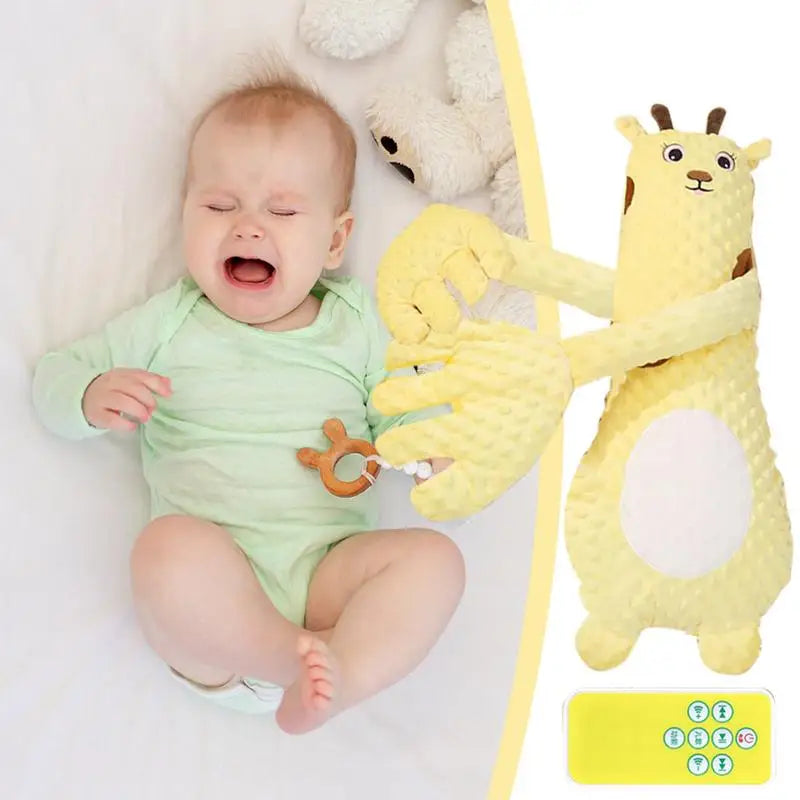 new Baby Sleeping Patting Doll Mood Soothing Hand Pillow Toy Electric Baby Hand Pillow Soothing Palm Patting Toy For Toddler