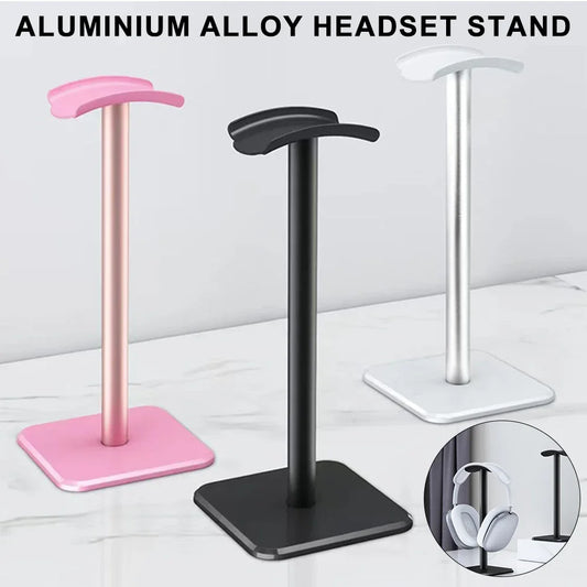Aluminium Alloy Headphone Stand Holder Space Saving Gaming Headset Stand Rack Desktop Organizer Display Earphone Hanger Bracket