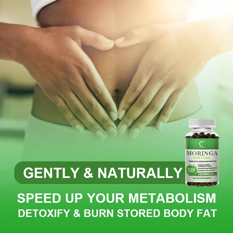 BEWORTHS Original Moringa Capsulas Immune System Energy & Metabolism Natural anti-inflammatory Detox Antioxidant Fat Burner Slim