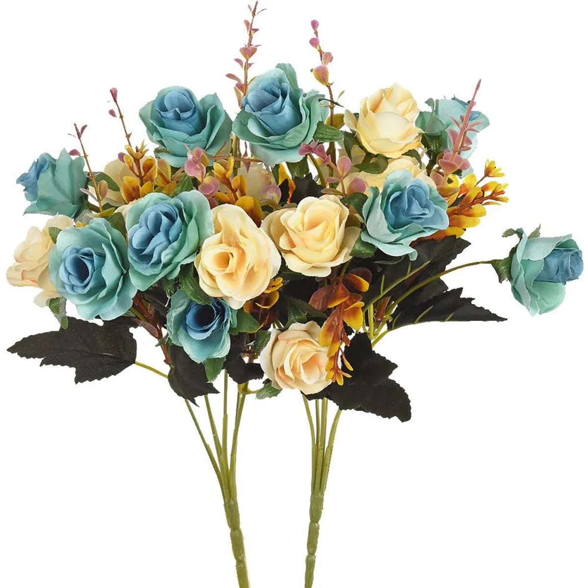 Silk rose Artificial Flowers Wedding Home Garden Decoration bride Bouquet Diy gift Scrapbooking Wreaths wall Photography prop