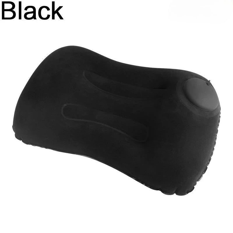 Flocking Inflatable Square Pillow Multifunctional Outdoor Camping Portable Storage Travel Pillow Home Office Supplies