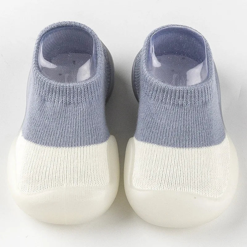 Non-slip Silicone First Walkers Floor Socks for Baby, 1 Pair Soft Sole Toddler Shoes