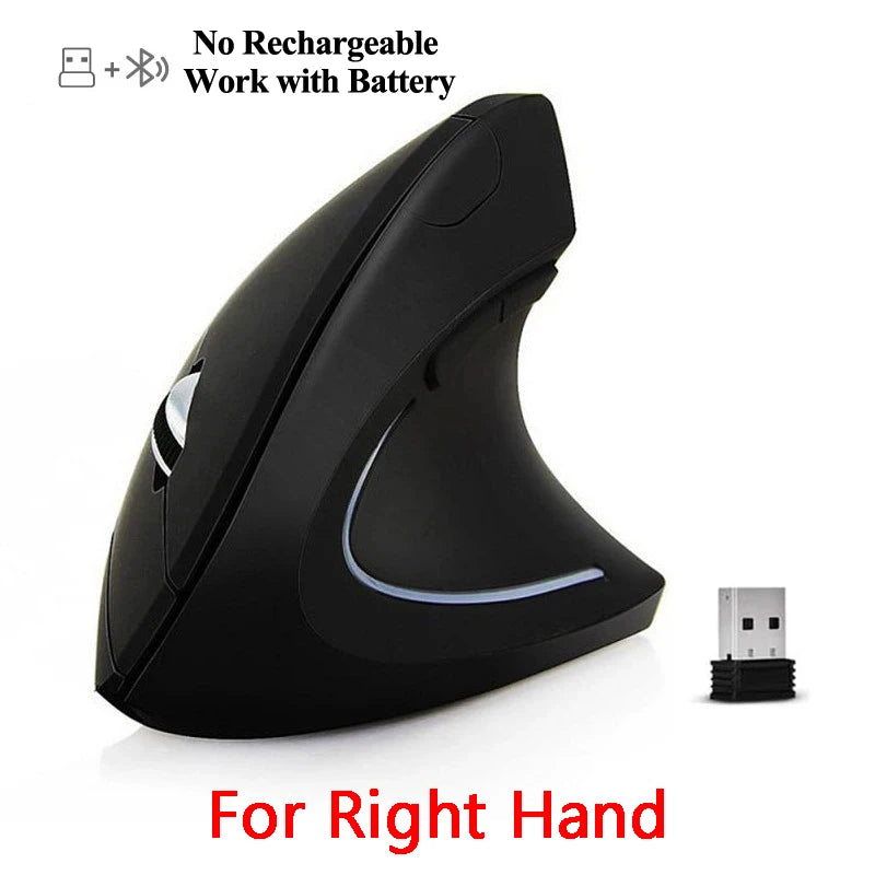 Vertical Wireless USB Mouse Ergonomic Rechargeable Portable PC Gamer For Computer Laptop Notebook Mause Gaming Accessories Mous