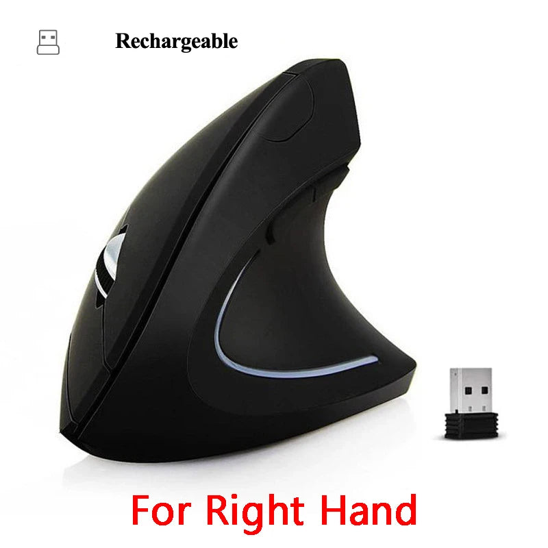Vertical Wireless USB Mouse Ergonomic Rechargeable Portable PC Gamer For Computer Laptop Notebook Mause Gaming Accessories Mous