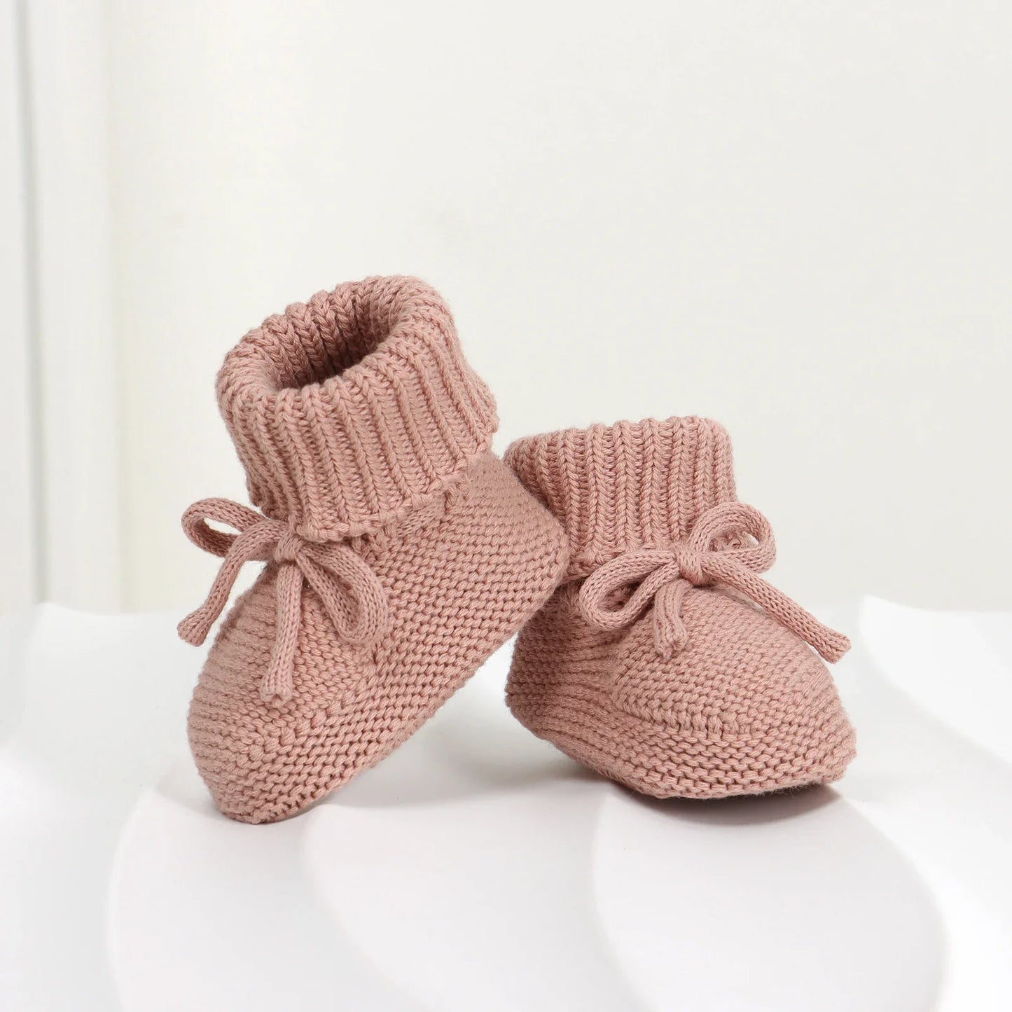 Baby Shoes Cotton Knit Newborn Girl Boy Boots Fashion Solid Infant Socks Toddler Slip-On Bed First Shoes Handmade 0-18M Footwear