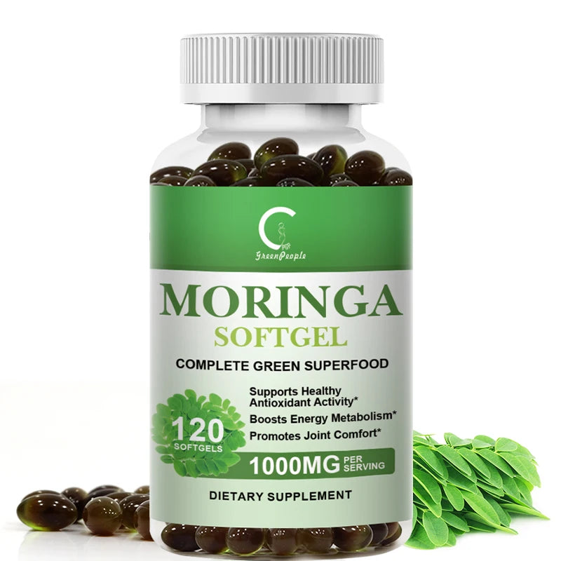 BEWORTHS Original Moringa Capsulas Immune System Energy & Metabolism Natural anti-inflammatory Detox Antioxidant Fat Burner Slim