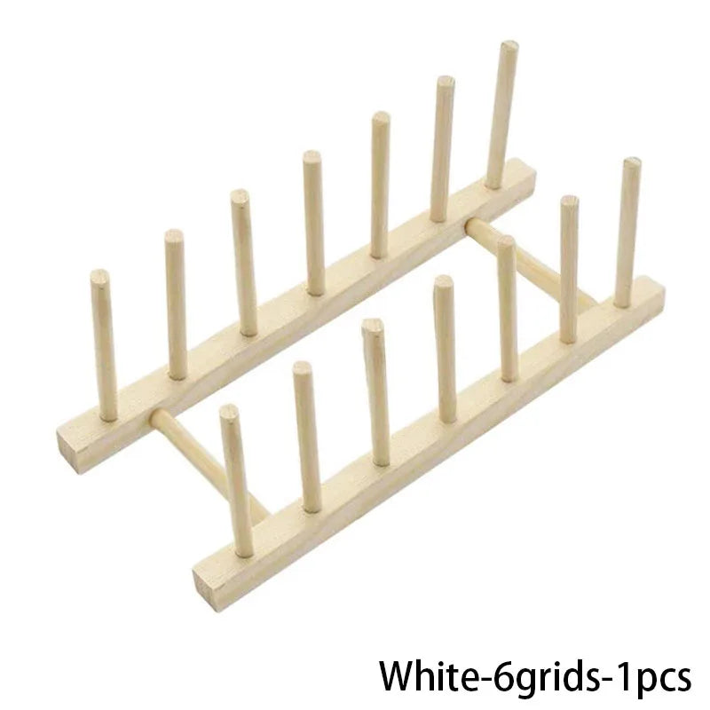 Multifunction Wooden Stand Rack Kitchen Dish Lid Drain Holder Organizer  Kitchen Sundries Rack Cups Shelf Table Book Display