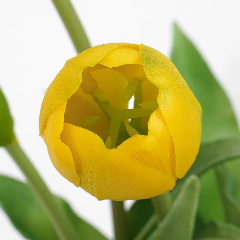 5pcs Tulips Artificial Flowers Luxury Silicone Real touch Tulip Bouquet Home Room Living Room Wedding Decora flores artificiales