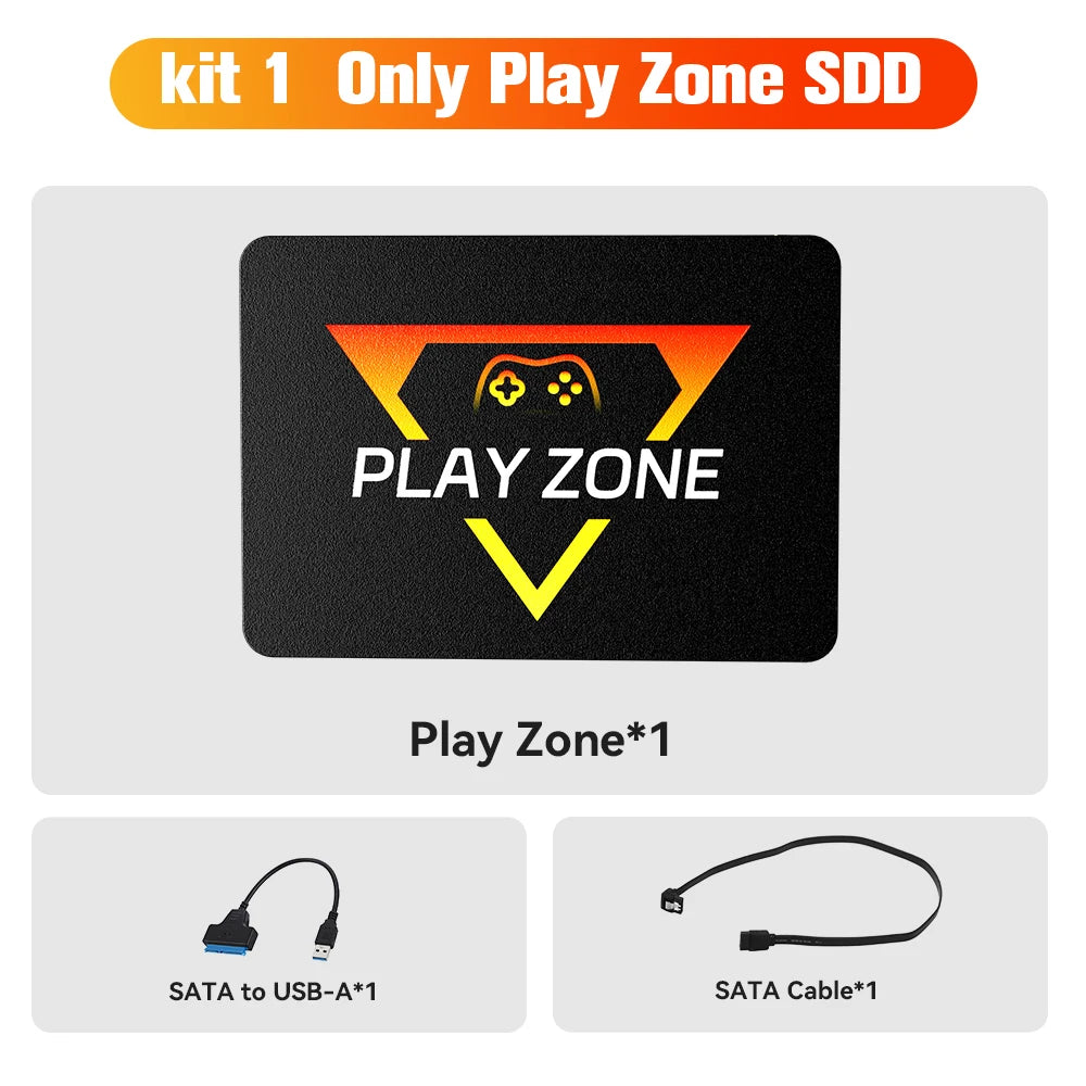 1TB Portable Gaming SSD 3 System in 1 Game Console 80+ Emulators for PS5/PS4/XBOX/XBOX One/PS3/SWITCH with 16191 3D & Retro Game